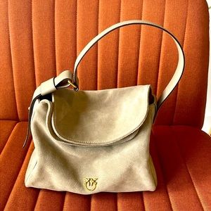 Pinko Suede Hobo shoulder bag